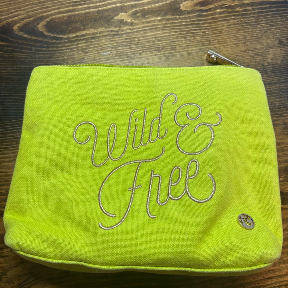 Spartina 449 Lime Green Wild And Free Cosmetic Bag